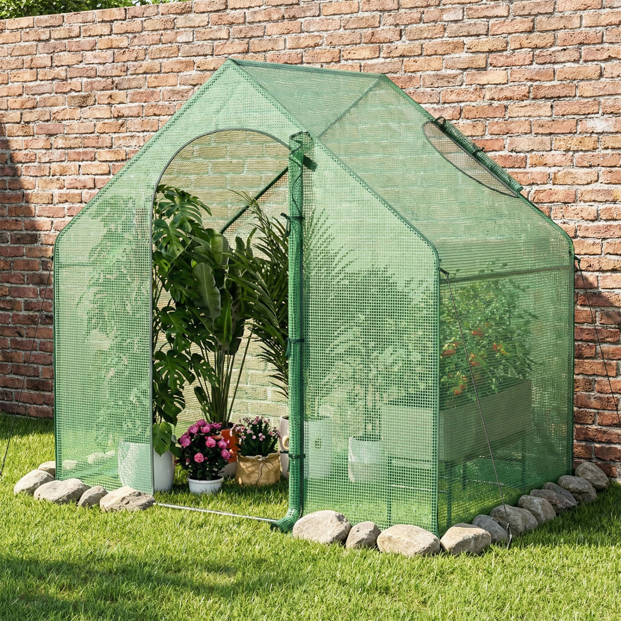 Portable Outdoor Warm House with PE Cover and Roll-up Zippered Door