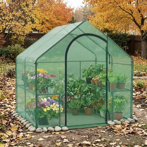 Portable Outdoor Warm House with PE Cover and Roll-up Zippered Door
