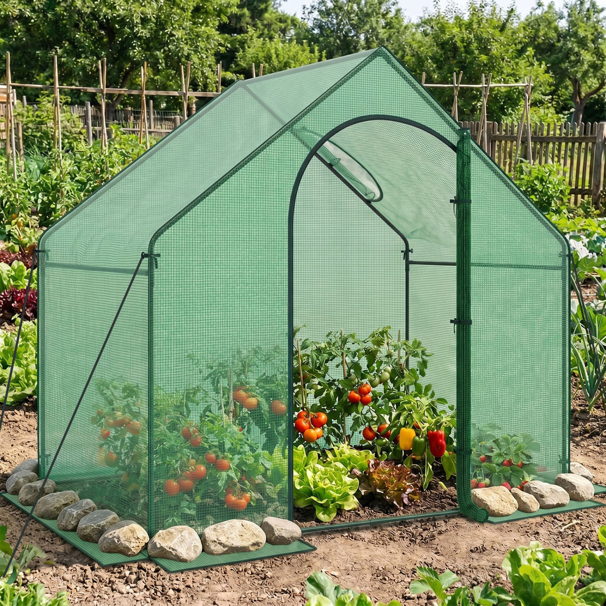 Portable Outdoor Warm House with PE Cover and Roll-up Zippered Door