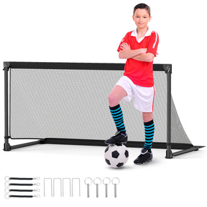Portable POP Up Toddler Soccer Net with Metal Frame-L