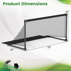 Portable POP Up Toddler Soccer Net with Metal Frame-L