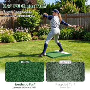 Portable Pitching Mound with Baseball Pitching EVA Carry Handle