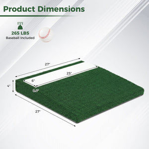 Portable Pitching Mound with Baseball Pitching EVA Carry Handle