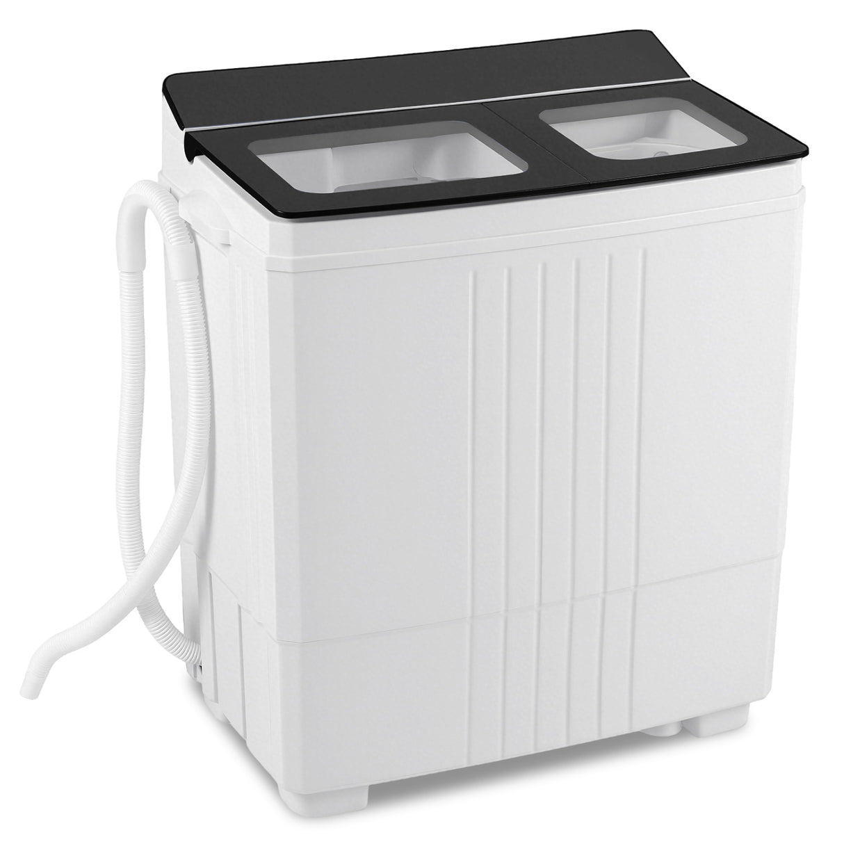 Portable Washing Machine with 12 LBS Washer and 8 LBS Spinner Combo for Apartments-Gray