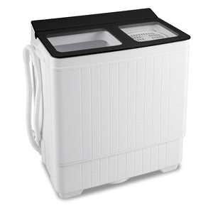 Portable Washing Machine with 18 LBS Washer and 8 LBS Spinner Combo-Black