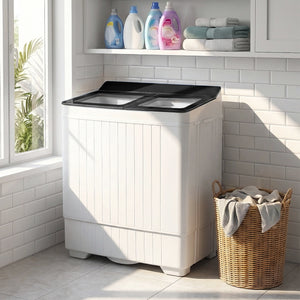 Portable Washing Machine with 18 LBS Washer and 8 LBS Spinner Combo-Black
