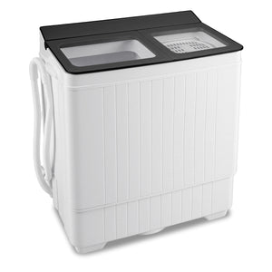 Portable Washing Machine with 18 LBS Washer and 8 LBS Spinner Combo-Gray