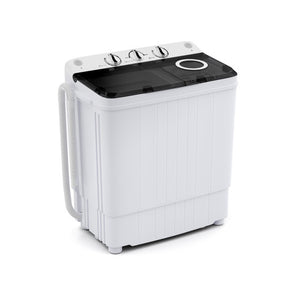 17.6 lbs Portable Washing Machine with Drain Pump-Black