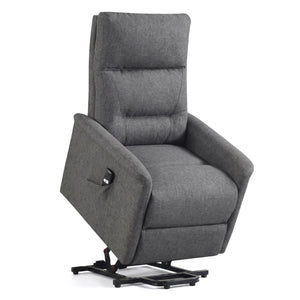 Power Lift Recliner Chair for Elderly with Remote Control and Side Storage Pocket-Gray