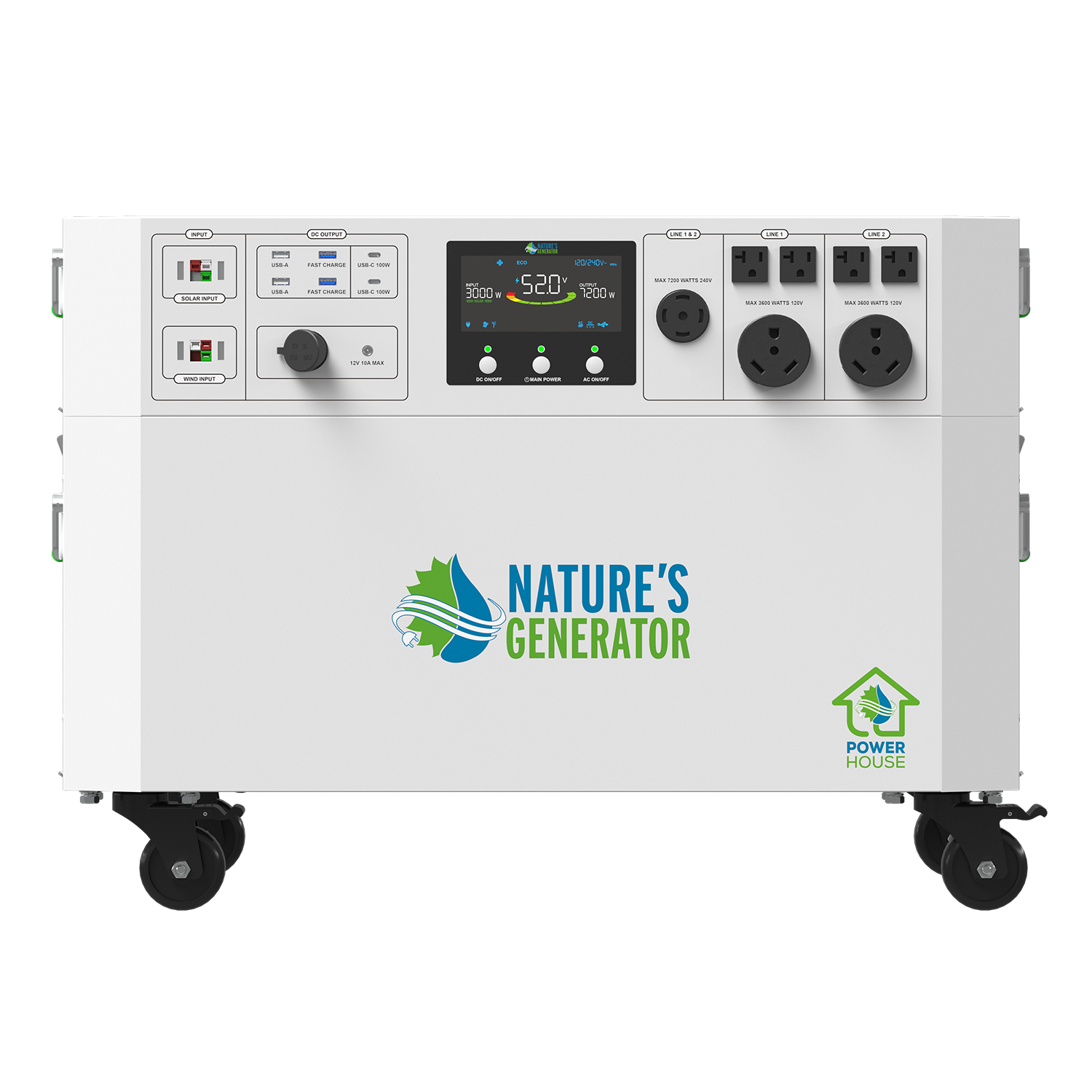 Powerhouse Gen 2 Solar Generator and Transfer Switch