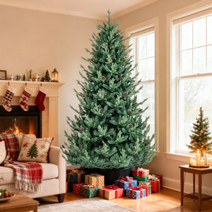 Pre-Lit Artificial Christmas Tree with Multicolored LED Lights-L
