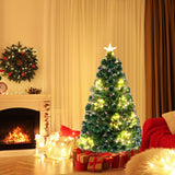 Pre-Lit Artificial Xmas Tree with Top Star and Branch Tips-4 FT