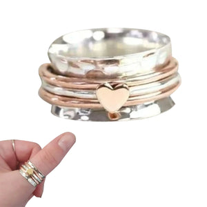 Cherish Self-Love With Heart Spinner Rings