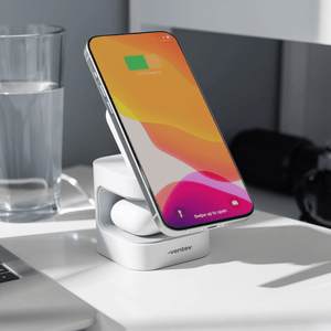Ventev 15W Qi2 Wireless Charging Cube 2-in-1 by Ventev