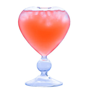 Heart-Shaped Cocktail Glasses
