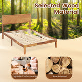 Twin/Full/Queen Size Bed Frame with Headboard and Storage Space-Queen Size