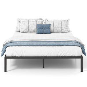 Full/Queen/King Size Metal Bed Frame Heavy Duty Support Slats Mattress Foundation-Queen Size
