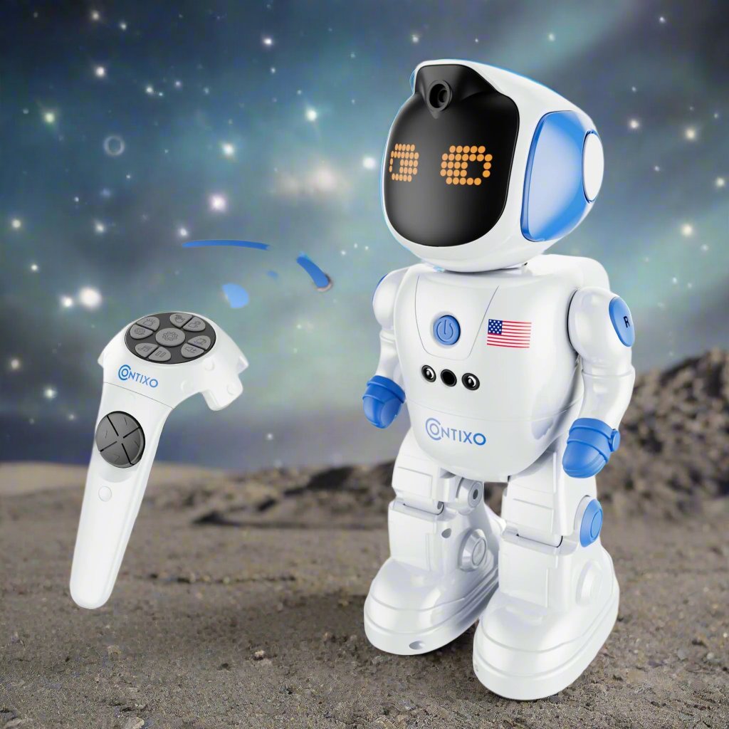 Contixo Remote Control Robot for Kids, Singing Dancing Programmable with Infrared Gesture, RC Robot Toy Age 6 -12 by Contixo