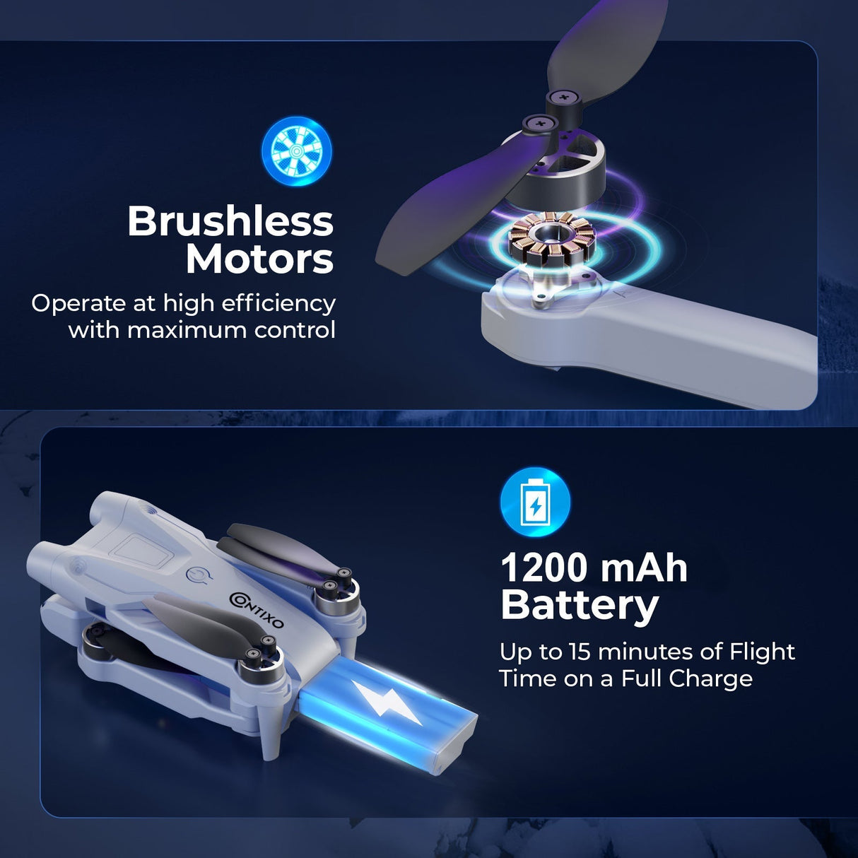 Contixo F21 Elite Sky Remote Control Beginner Drone With 1080P HD Camera
