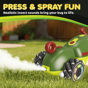 Contixo - RC1 Mech Stunt RC Caterpillar Car With 2.4GHz Remote, 360° Spins, LED, Mist Spray, All-Terrain
