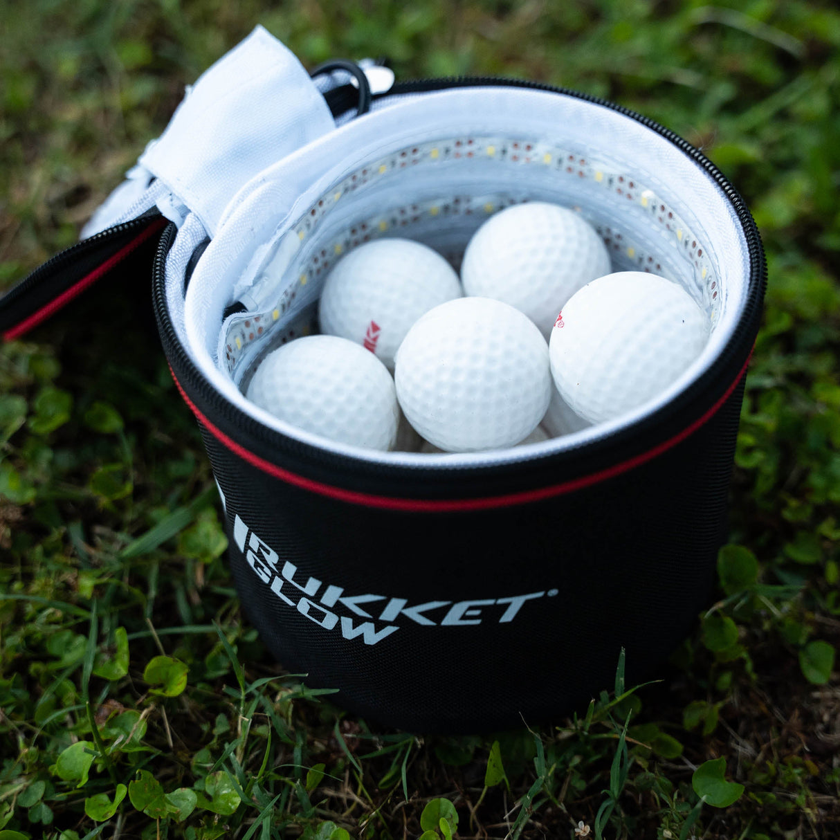 Rukket Glow Golf Set with 12 Glow-in-the-Dark Tru-Spin Foam Golf Balls