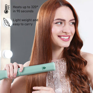 Pursonic USB Rechargeable Cordless Styling Duo – Hair Straightener & Curling Iron Bundle by Pursonic