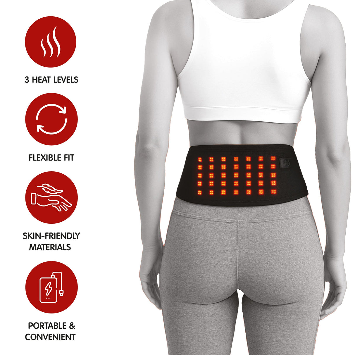 Full-Body Red & Infrared Light Therapy Recovery System – Targeted Wraps for Neck, Shoulder, Back, Knee & Elbow Pain Relief