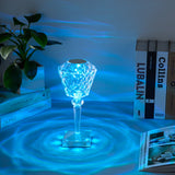 2Pcs Rose Table Lamp Crystal Light