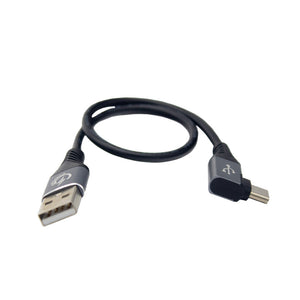 12" Phone Charging & Data Cable 90 degree USB USBC by GloDea