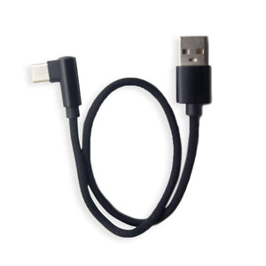 12" Phone Charging & Data Cable 90 degree USB USBC by GloDea