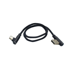 18" Fast Charging and Data High Performance Phone Cable 90 Degree USB to USBC by GloDea