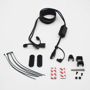 65" SAE to 2 USB Port split Cable with Intelligent Electronics Charging by GloDea