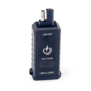 SAE to USBC & USB Adapters with Switched on off Digital Voltage Display by GloDea