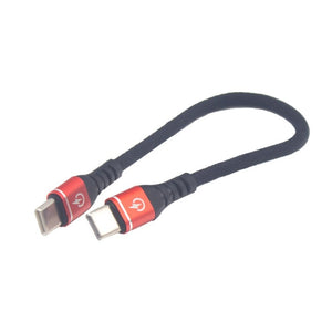 7 1/2" Fast Charging and Data Transfer Phone Cable male USBC to male USBC by GloDea