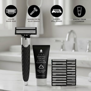 Premium Men’s Shaving Kit with Alloy Metal Handle – Complete Grooming Essentials for a Superior Shave