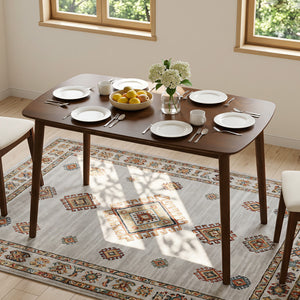 Rectangular Kitchen Table for Living Room Breakfast Nook-Coffee