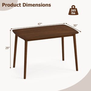 Rectangular Kitchen Table for Living Room Breakfast Nook-Coffee