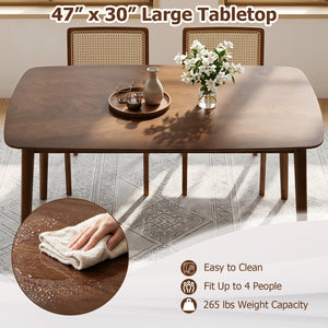 Rectangular Kitchen Table for Living Room Breakfast Nook-Coffee