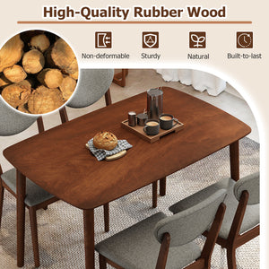 Rectangular Kitchen Table for Living Room Breakfast Nook-Coffee
