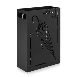 Rectangular Umbrella Holder Rack with Removable Drip Tray-Black
