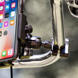 Phone Inductive Wireless charging #Mount with Quick Disconnect Power Cable and articulating 1" ball mounting by GloDea