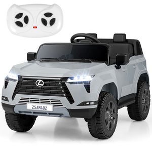 Ride on Car 24V 4WD Licensed LEXUS GX550 Electric Vehicle with Remote for Boys Girls Aged 3+-Grey