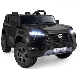 Ride on Car 24V 4WD Licensed LEXUS GX550 Electric Vehicle with Remote for Boys Girls Aged 3+-Black