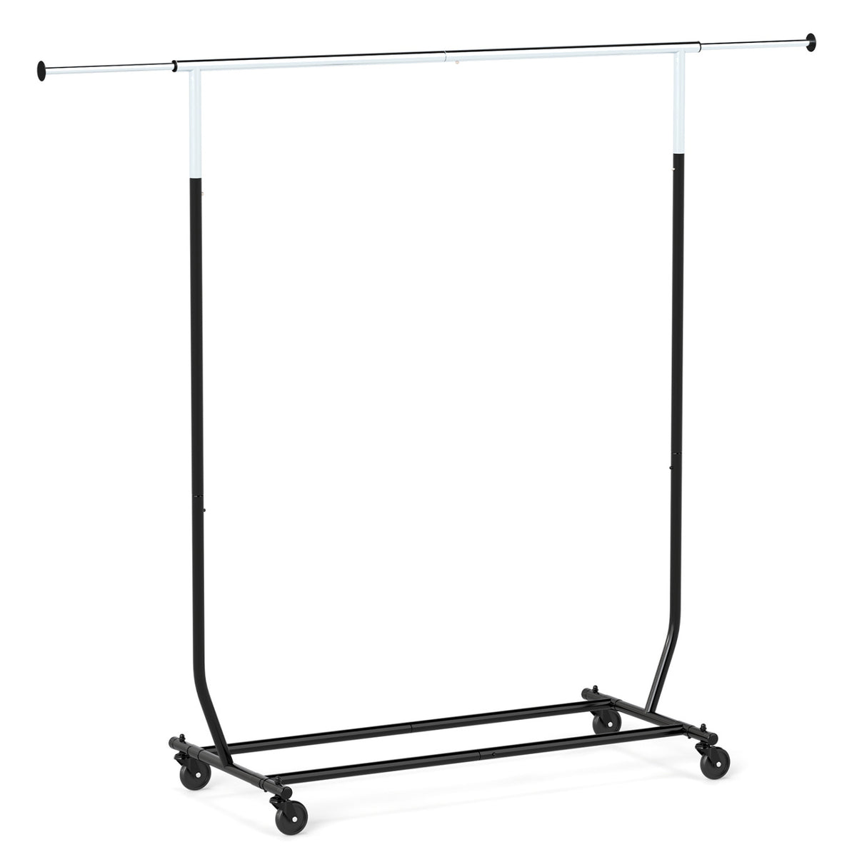 Rolling Clothes Rack Extendable Garment Stand for Hanging Clothes