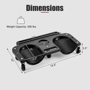 Rolling Knee Creeper with 360Â° Swivel Casters Lightweight Kneeling Pads-Black