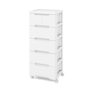 Rolling Storage Cabinet with Universal Wheels and 5/6/7 Drawers-6-Drawer