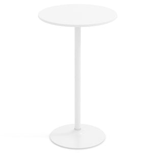 Round Bistro Table 40 Inch Bar Height Tall Coffee Cocktail Table-Set of 1