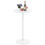 Round Bistro Table 40 Inch Bar Height Tall Coffee Cocktail Table-Set of 1
