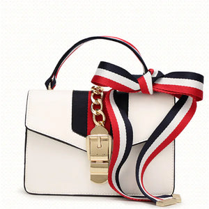 Small Square Bag with Ribbon and Wine God Design