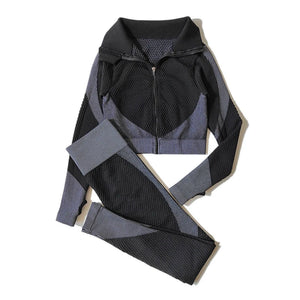 Yoga Leggings & Top Set Workout Clothes Gym Wear